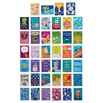 American Greetings Mini Note Cards for Kids, Spread Smiles (40 Count)