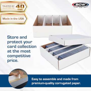 BCW Monster Box - 2ct Trading Card Storage Box | Holds 3200 Cards | Sports & Trading Card Storage