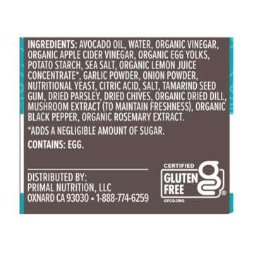 Primal Kitchen Ranch Salad Dressing & Marinade made with Avocado Oil, Whole30 Approved, Paleo Friendly, and Keto Certified, 8 Fluid Ounces