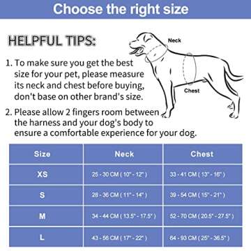 Wisedog No Pull Lightweight Dog Vest Harness with Soft and Comfortable Cushion, Breathable Mesh, for Small Medium Large Dogs Walking (M(Neck: 11.81"-18.11";Chest: 18.11"-27.95"), Blue)
