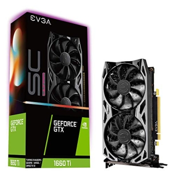EVGA 06G-P4-1667-KR GeForce GTX 1660 Ti SC Ultra Gaming - Superior Performance GPU