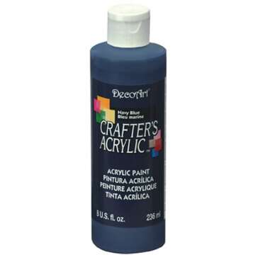 DecoArt Crafter's Acrylic All-Purpose Paint 8oz, Navy Blue