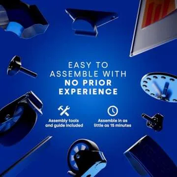 Durable Rolling Dry Erase Board - 46"x32" Portable Whiteboard