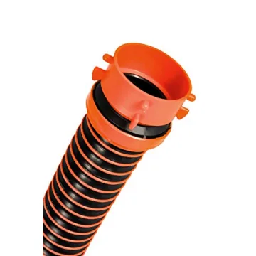 Camco RhinoEXTREME 20’ Camper & RV Sewer Hose - Ready-to-Use Sewer Kit Includes 360° Clear Swivel Wye Fitting & Removable 4-in-1 Adapter that Allows for Easier RV Sewer Hose Storage (21056)