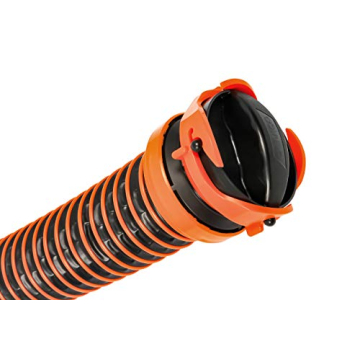 Camco RhinoEXTREME 20’ Camper & RV Sewer Hose - Ready-to-Use Sewer Kit Includes 360° Clear Swivel Wye Fitting & Removable 4-in-1 Adapter that Allows for Easier RV Sewer Hose Storage (21056)