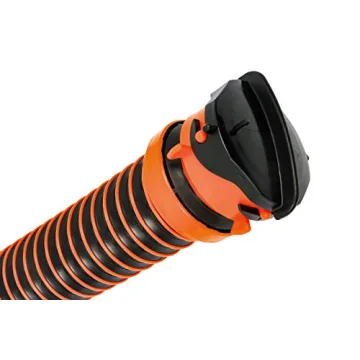 Camco RhinoEXTREME 20’ Camper & RV Sewer Hose - Ready-to-Use Sewer Kit Includes 360° Clear Swivel Wye Fitting & Removable 4-in-1 Adapter that Allows for Easier RV Sewer Hose Storage (21056)
