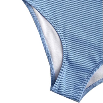 ZAFUL Knot Textured High Waisted Bikini Set for Women