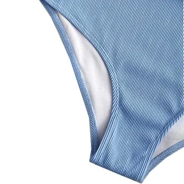 ZAFUL Knot Textured High Waisted Bikini Set for Women