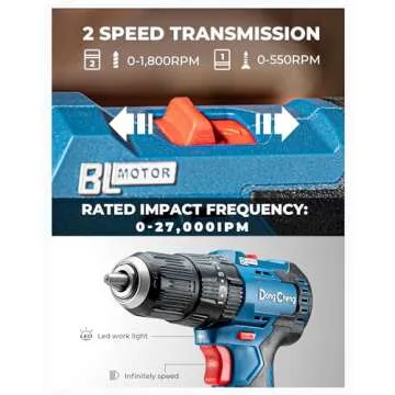 Dong Cheng 20V Brushless Drill for Home Projects and More