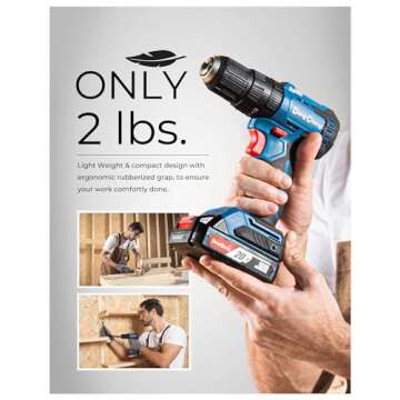 Dong Cheng 20V Brushless Drill for Home Projects and More