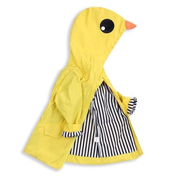 Adorable Duck Raincoat for Toddlers - Waterproof & Stylish (Yellow, 4T)