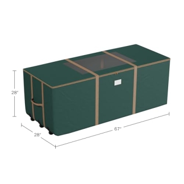 Durable Rolling Christmas Tree Storage Bag for 12ft Trees