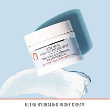 First Aid Beauty Ultra Repair Hydra-Firm Sleeping Cream, Intense Nighttime Moisturizer – 1.7 Oz.