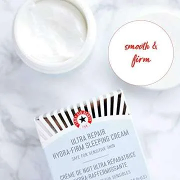 First Aid Beauty Ultra Repair Hydra-Firm Sleeping Cream, Intense Nighttime Moisturizer – 1.7 Oz.