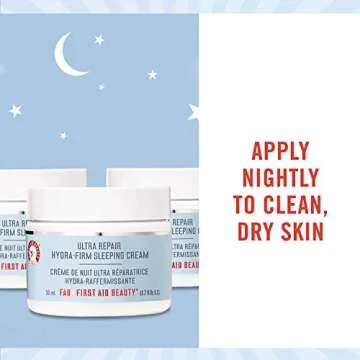 First Aid Beauty Ultra Repair Hydra-Firm Sleeping Cream, Intense Nighttime Moisturizer – 1.7 Oz.