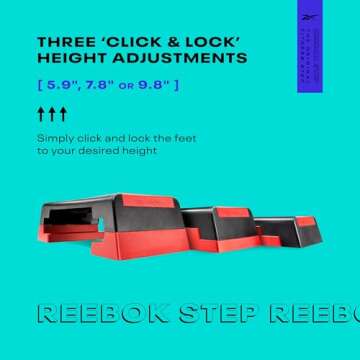 Reebok Adjustable Step Platform for HIIT and Cardio Workouts