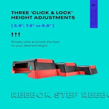 Reebok Adjustable Step Platform for HIIT and Cardio Workouts