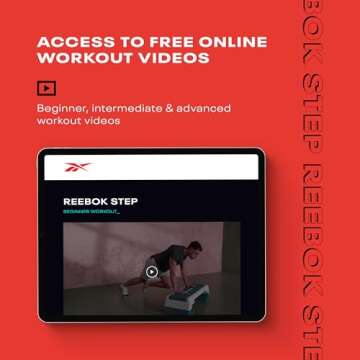 Reebok Adjustable Step Platform for HIIT and Cardio Workouts