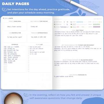 Clever Fox Self-Care Journal – Wellness & Daily Reflection Notebook – Mental Health & Personal Development Journal – Self-Care, Meditation & Mood Journal for Women & Men – Large (Periwinkle)