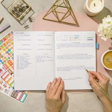 Clever Fox Self-Care Journal – Wellness & Daily Reflection Notebook – Mental Health & Personal Development Journal – Self-Care, Meditation & Mood Journal for Women & Men – Large (Periwinkle)