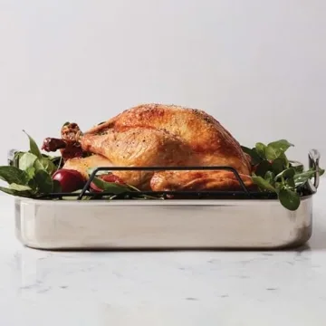 Stainless Steel Roasting Pan with Nonstick Rack