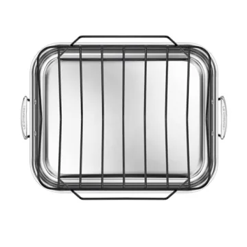 Stainless Steel Roasting Pan with Nonstick Rack