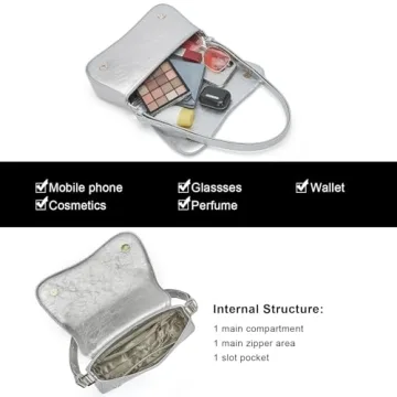 Chic Mini Silver Purse for Every Occasion