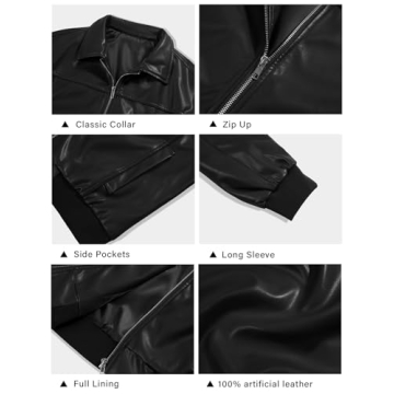 Tankaneo Women's Faux Leather Oversized Jacket - Stylish Comfort