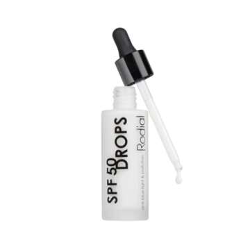 Rodial SPF 50 Drops 30ml, SPF Serum with Hyaluronic Acid and Vitamin E, UVA and UVB face protection,...