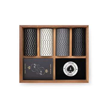 Iron & Glory | Poker Set | Luxury Poker Chips & Poker Cards Set With Wooden Case | Poker Table Acces...