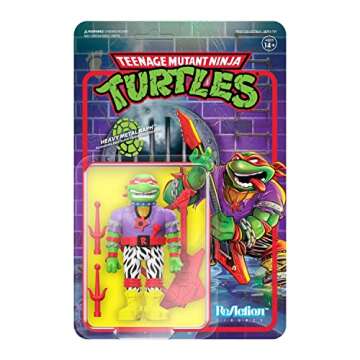 Super7 - Teenage Mutant Ninja Turtles ReAction Figures Wave 6 Heavy Metal Raph - Nostalgic Collectib...