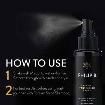 PHILIP B Thermal Protection Spray for Shine & Protection