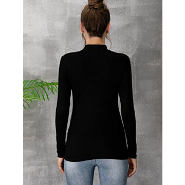 MANGDIUP Women's Mock Turtleneck Tops for All Occasions
