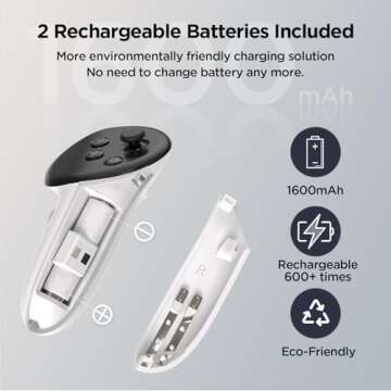 YOGES Quest 3 Charging Dock - Fast Charging & Dual Battery Kit