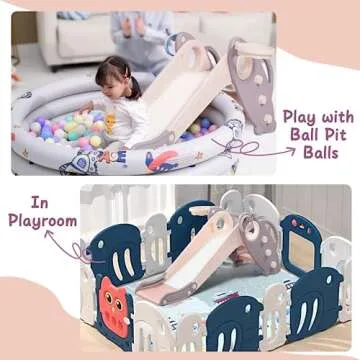 Onasti Kids Slide Playset for Toddlers Age 1-3