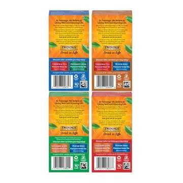 Twinings Holiday Variety Pack Tea Bags, Christmas Tea, Winter Spice, Gingerbread Joy, Peppermint Cheer, 20 Count (Pack of 4), Enjoy Hot or Iced | Packaging May Vary
