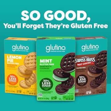 Glutino Mint Flavored Gluten Free Sandwich Cookies 10.5 oz