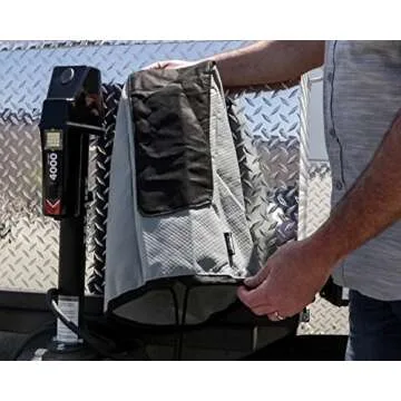 Camco EAZ-Lift Electric Tongue Jack Cover with 3 Layers