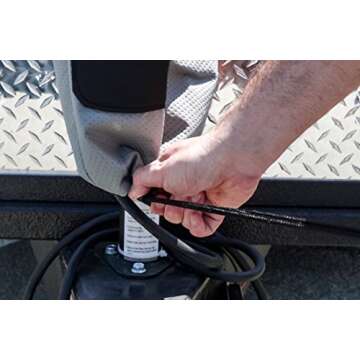 Camco EAZ-Lift Electric Tongue Jack Cover with 3 Layers