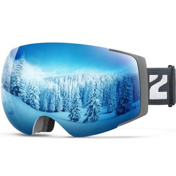 ZIONOR X4 Ski Goggles Magnetic Lens - Snowboard Goggles for Men Women Adult - Snow Goggles Anti-fog ...