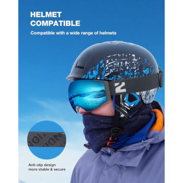 ZIONOR X4 Ski Goggles - Magnetic Lens & UV Protection