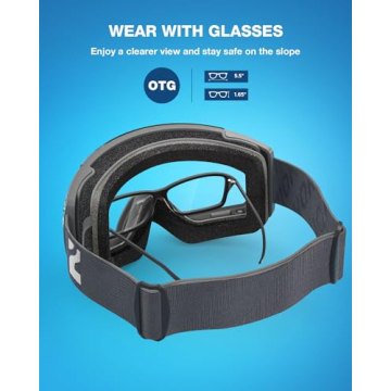 ZIONOR X4 Ski Goggles - Magnetic Lens & UV Protection