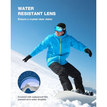 ZIONOR X4 Ski Goggles - Magnetic Lens & UV Protection
