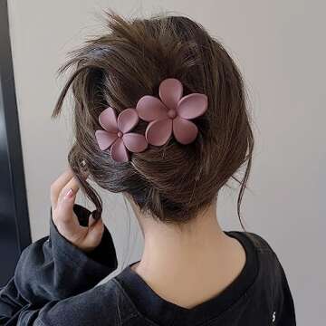 AIUPUOC Flower Hair Clips - Elegant Non-Slip Accessories