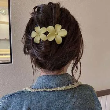 AIUPUOC Flower Hair Clips - Elegant Non-Slip Accessories
