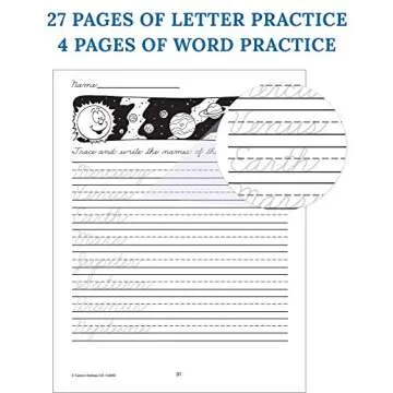 Carson Dellosa Beginning Traditional Cursive Handwriting Workbook for Kids, Handwriting Practice for Cursive Alphabet and Numbers (Learning Spot)