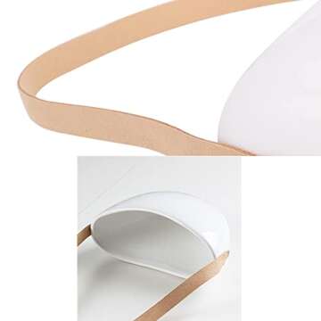 Peohud 3 Pack Ceramic Hanging Planter, 7 Inch Succulent Wall Planters with Leather Cord, Wall Flower Plant Pots Decor Plant Holder Vase for Herb Air Plant Live, Home Office Decor, Indoor, Outdoor