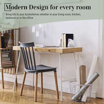 Marble Style Bookends for Heavy Book Storage