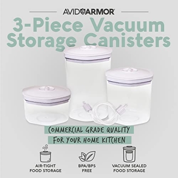 Avid Armor Vacuum Food Container Set for Fresh Food