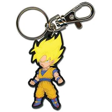 Great Eastern Entertainment Dragon Ball Z SS Goku PVC Keychain, 2"